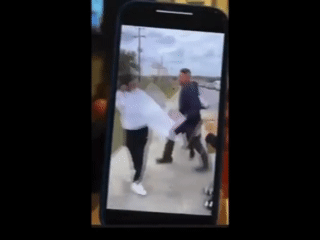 Despicable! A Grown Man Attacked A Student Protesting Against ICE Raids During A School Walkout In Texas On The Hays CISD Campus