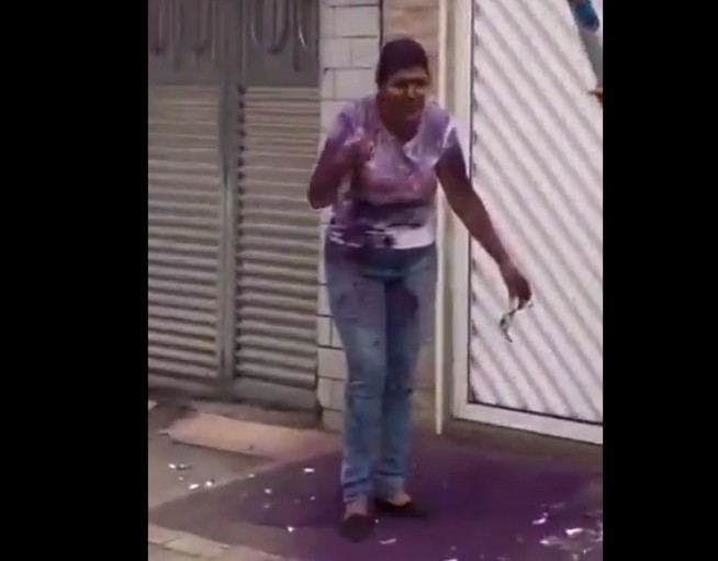 Purple Rain! This Gender Reveal Went Terribly Wrong For One Of The Attendees