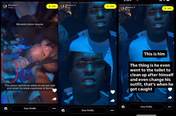 Disturbing AF➡️ A Woman Posted A Video Of Her Sexual Assault After A Man Ejaculated On Her At A Gunna Concert!