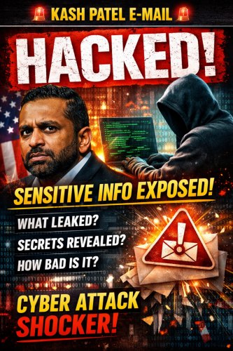 🚨 “HACKED”: Kash Patel’s Email Breach Sparks Panic Over What Could Be Exposed