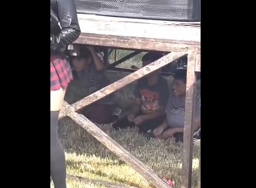 They Not Slick. Some Kids Picked The Perfect Spot To Watch The Show.