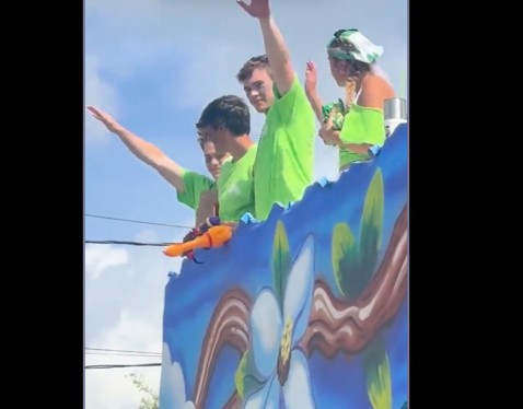 During the Jefferson Parish St. Patrick’s Day parade in Metairie, Louisiana, video surfaced showing float riders appearing to make Nazi salutes.
