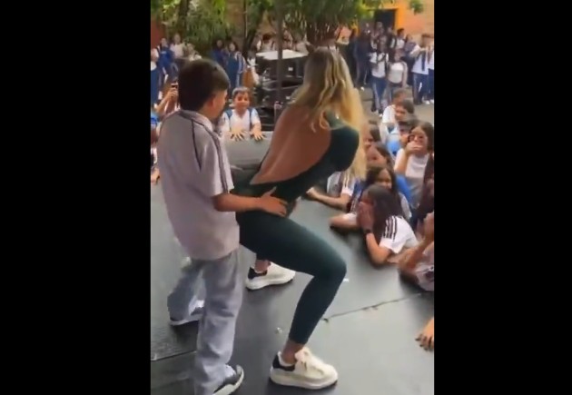 Columbian Personality Yuli Ruiz Catching Heat For Her Inappropriate Grinding On A Young Boy