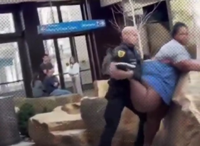 Cop Got His Hands Full. That’s Just Too Much Woman For That Cop To Handle