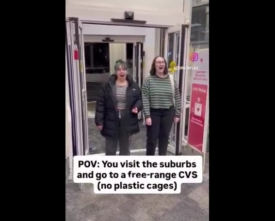 LOL! Two Women Walk Into A CVS With No Locked Products.