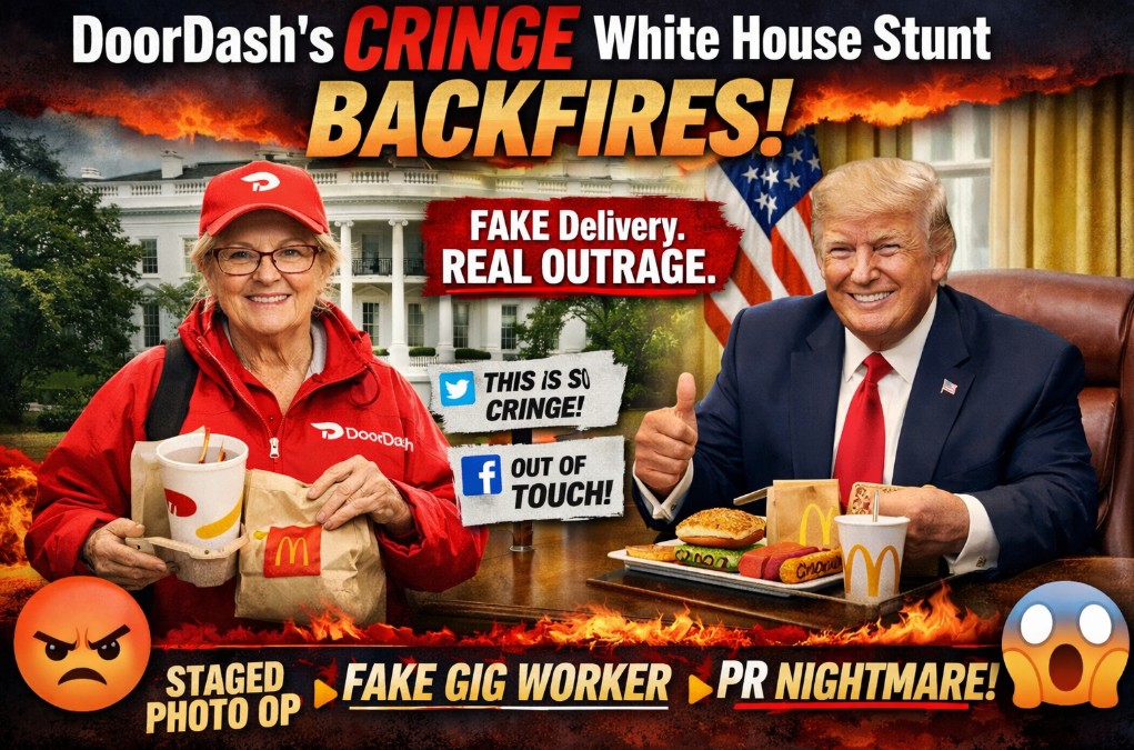 DoorDash Really Pulled Up To The White House… And Drove Straight Into A PR Dumpster Fire