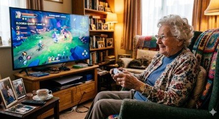 Granny Gamer! 91 Year Old Woman Discovered Playing Video Games After Family Called Police To Do A Welfare Check After Not Hearing From Her.
