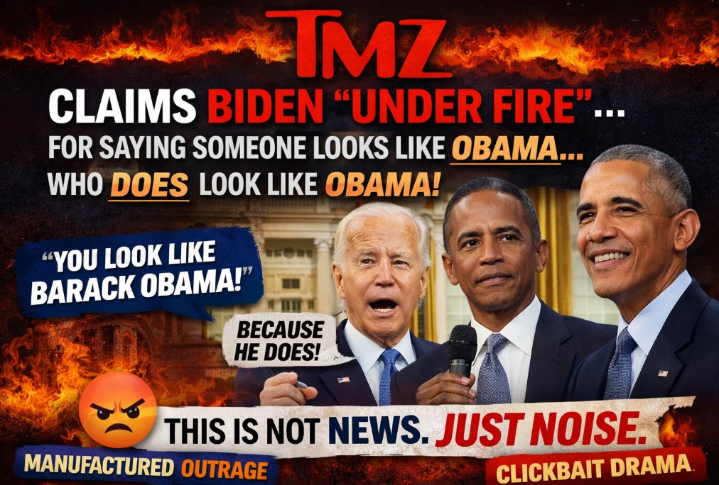 TMZ Under Fire For Its Manufactured Outrage Claim After Joe Biden Said “A University Trustee Looks Like Barack Obama”…The Internet Agrees, He Does Look Like Obama.