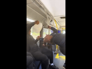 What Is She On? Public Transportation Never Dissapoints.