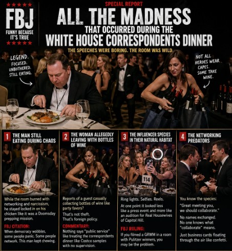 All The Madness That Occurred During The White House Correspondents Dinner.