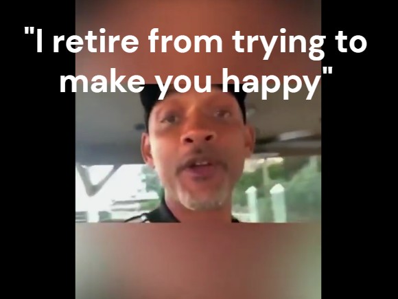 About Time! Will Smith Finally Speaks Out After Years Of Embarrassment From His Wife Jada. “I Retire From Trying To Make You Happy”