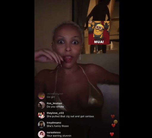LOL!!  A Lady Was Live When A Male Neighbor Got Naked In The Window And Started Doing You Know What With Himself.