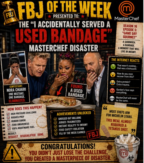 FBJ Of The Week…The “Band-Aid Incident” From MasterChef