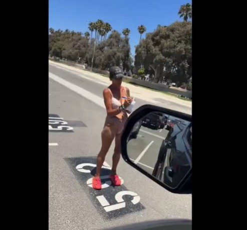 What Is She On? A Couple Records A Lady In Her Underwear Giving Them A Ticket! “I’ve Never Been Given A Ticket By A Tweaker Before…This Is A First”